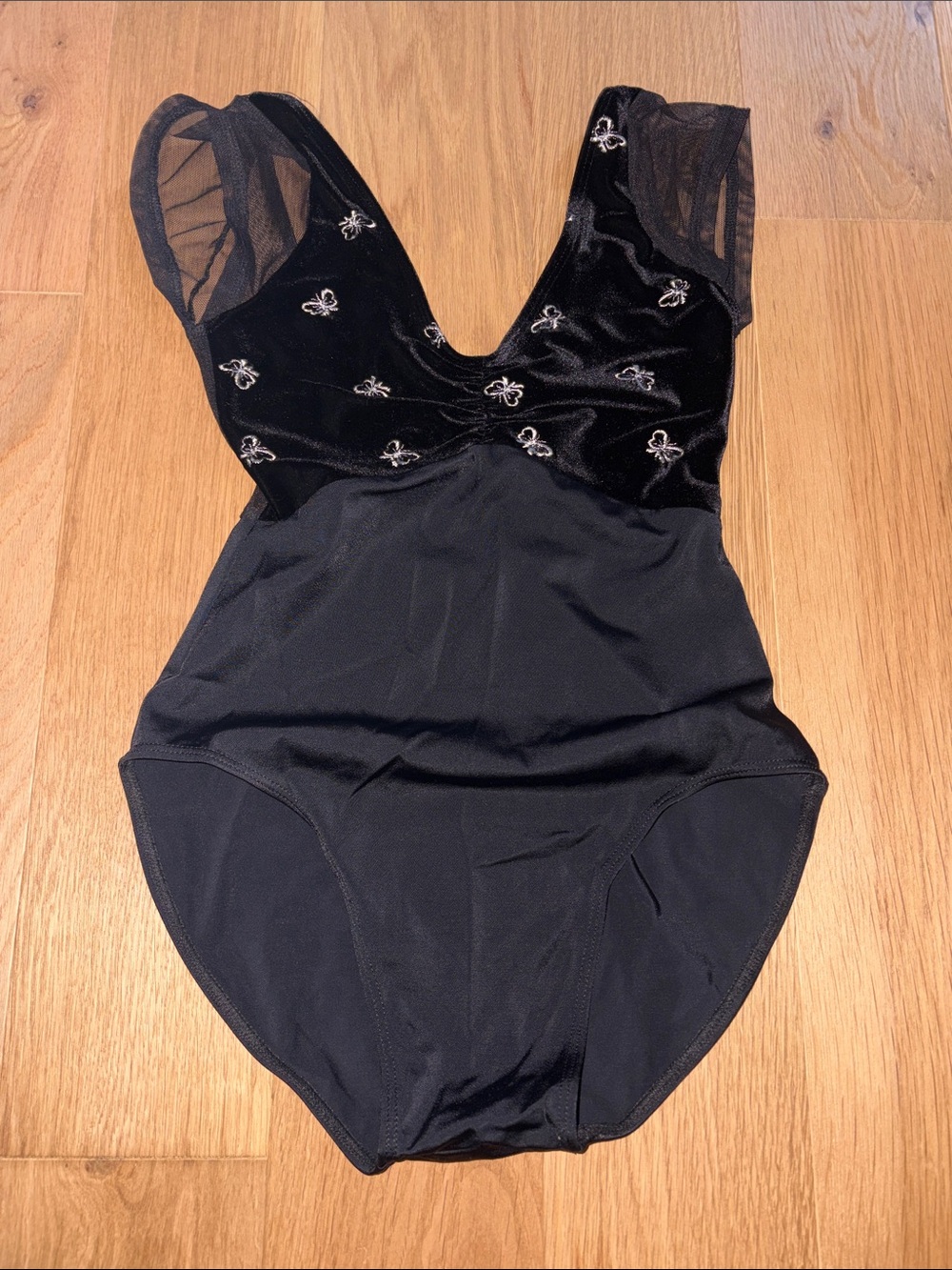 Black cap sleeve classen dancewear leotard